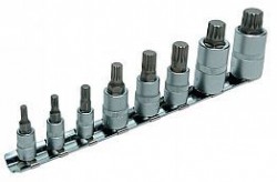 Laser 3266 Spline Bit Set - 8pc