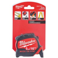 Milwaukee 4932471817 5m/16ft Premium Wide Blade Tape Measure - Metric And Imperial