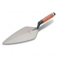 Marshalltown 11\" Narrow London Brick Trowel with Leather Handle