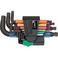 Wera 022639 Imperial Multi Colour Black Laser Hex Plus L-Key Set