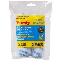 Purdy 140624033 Jumbo Mini Colossus Roller Replacements, 2-Pack, 4-1/2 inch x 1/2 inch