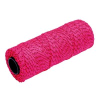 Marshalltown ML615 Braided Nylon Masons Line in Pink and Black 500 Feet / 152 Mtrs