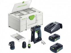 Festool CXS18C 3.0 Set 18v Cordless Drill Kit With 2 X 3.0Ah Batteries