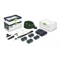 Festool 576945 CTLC SYS HPC 4,0 i-Plus Cordless Mobile Dust Extractor Cleantec with Energy Battery Set
