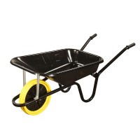 Walsall 85L Black Heavy Duty Puncture Resistant Wheelbarrow