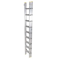 TB Davies Trade 3.5m (11.5ft) Double Extension Ladders - 2 x 13 Rungs Aluminium Ladders EN131