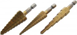 Am-Tech High Speed Steel Step Drill Set (3 Pieces) 