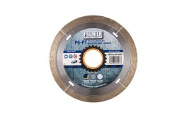 Premier Diamond DP16820 P6-PT Blade Continuous Rim for Porcelain and Hard Tiles, Silver/Brass, 115 x 22.2 mm