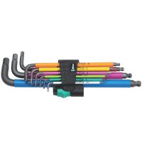 Wera L-Keys Metric Multicolour Black laser Hex-Plus Set 9 Pieces