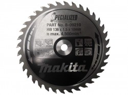 Makita B-09210 136mm x 10mm x 36T Specialized Circular Saw Blade