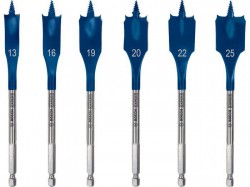 Bosch 2608900333 SelfCut Speed Spade Wood Drill Bit Set - 6pc