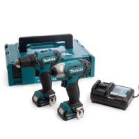 Makita CLX224AJ 12v Max Impact & Drill Driver Twin Kit with 2 x 2.0Ah Batteries