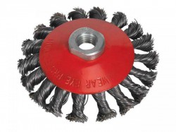 Sealey CWB101 Conical Wire Brush 100mm M14 x 2mm