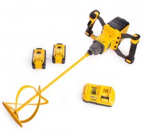 Dewalt DCD240X2 54V XR Flexvolt Brushless Paddle Mixer With 2 x 9.0Ah Batteries