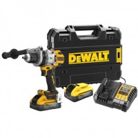Dewalt DCD1007H2T 18v XR Brushless Combi Hammer Drill With 2 x 5.0Ah Powerstack Batteries