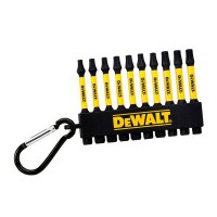 Dewalt DT7275-QZ 10pc Mixed Torx 57mm Screwdriver Bit Keyring