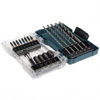 Makita E-07026 18 Piece Drill And Screw Bit Set With Clear Case