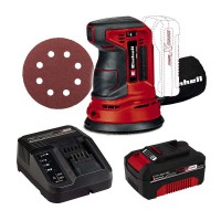 Einhell EIN444620100 TE-RS 18 Li 18V 125mm Rotating Sander, 1x 4.0Ah Battery & Charger