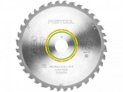 Festool 500124 216mm x 2.3mm x 30mm 36T Wood Saw Blade
