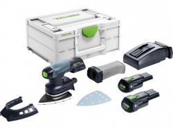 Festool 577510 DTSC4003 18v 0I-Plus BL Delta Sander Kit With 2 x 3ah Batteries