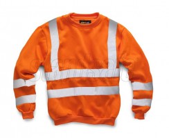 Stand Safe HV009 Hi Vis Sweatshirt - Orange