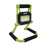 Sealey LEDFL10W Rechargeable Portable Fold Flat Floodlight 10W COB LED Lithium-ion