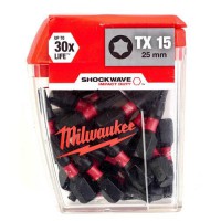 Milwaukee 4932430873 25 x 25MM Shockwave TX15 Screwdriver Bits