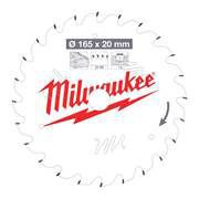 Milwaukee 4932471311 165mm x 15.87mm x 24T ATB Circular Saw Blade