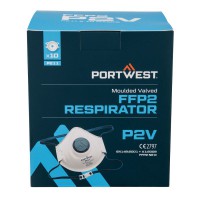 Portwest P211 - Moulded FFP2 Valved Respirator - Pack Of 10