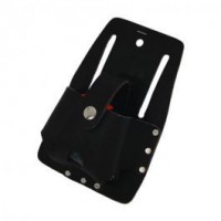 PTI PTI0215 Premium Black Leather 8m Tape Holder