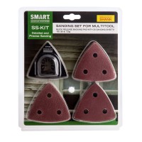 Smart SS-KIT Sanding Set for Multi-Tool 30 Pieces + Backing Pad