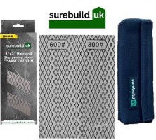 Surebuild SBDSH8 8\" x 3\" Diamond Sharpening Stone Coarse