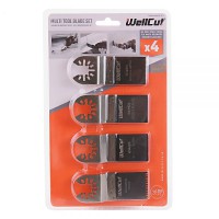 WC-MT4 Wellcut Multitool Accessories Set 4 piece Blade Set for Multifunctional Tool