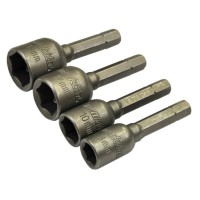 Makita Magnetic 4PC NUT SETTER - 8MM / 10MM / 12MM / 13MM - 48MM Long