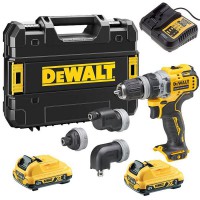 Dewalt DCD703L2T 12V XR Brushless 4 x Multi-Head Drill Driver With 2 x 3.0Ah Batteries