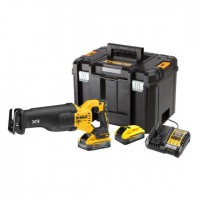 Dewalt DCS386H2T 18v XR Cordless Brushless Reciprocating Saw Inc 2 X 5.0ah Powerstack Batteries