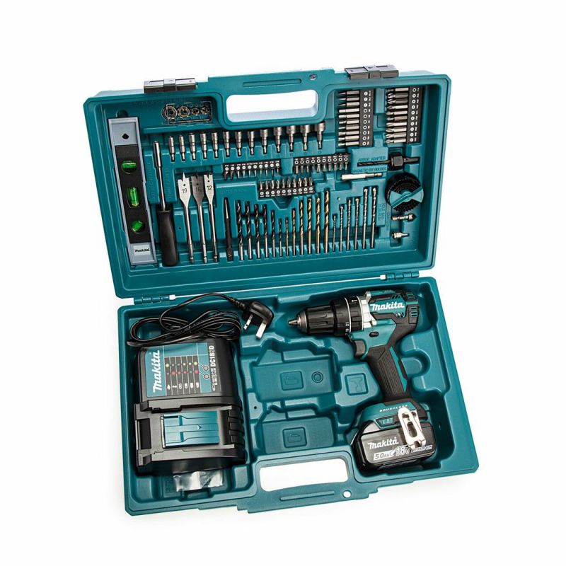 Makita Dhp484stx5 18v Lxt Combi Drill Including 1 X 5.0ah Battery