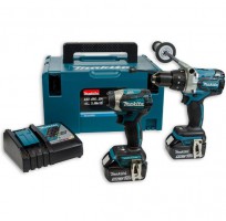 Makita DLX2176TJ 18v Brushless Combi Drill & Impact Driver With 2 x 5.0Ah Li-Ion Batteries