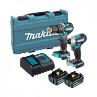 Makita DLX2414ST 18v Brushless Combi Drill And Impact Driver Twin Kit