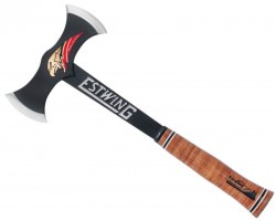 Estwing Black Eagle Double Bit Axe Leather Grip*