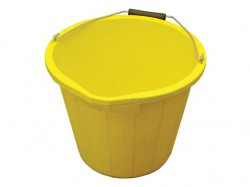 Faithfull 3 Gallon 15 litre Bucket - Yellow