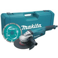 Makita GA9020KD Angle Grinder 230mm Disc + Diamond Cutting Disc + Case 2000w - 110v