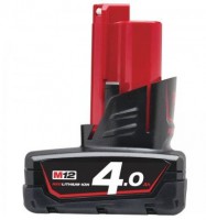 Milwaukee M12 B4 12v 4.0ah Redlithium-Ion Slide Battery