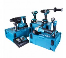 Makita 18v 5 Piece Fully Brushless Kit With 3 x 5.0ah Batteries