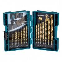 Makita D-67527 HSS TiN Metal Drill Bit Set 19pc