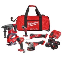 Milwaukee M18 FPP6P3-504B 18v 6 Piece Power Pack with 4 x 5.0Ah Batteries
