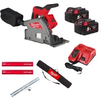 Milwaukee M18 FPS55-0P 18v 55mm Fuel Plunge Saw Kit With 2 x 5.0Ah Batteries