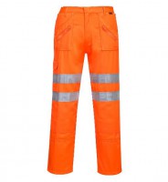 Portwest RT47 Hi-Vis Rail Action Trousers - Orange