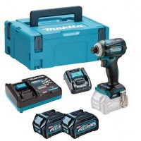 Makita TD001GD209 40v Max XGT 4-Speed Brushless Impact Driver With 2x 2.5Ah Batteries