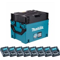 Makita BCC01 XGT Battery Charging Case With 8x ADP10 Interchangeable Adaptors